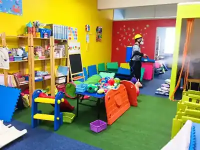 Childcare learning-area sanitization